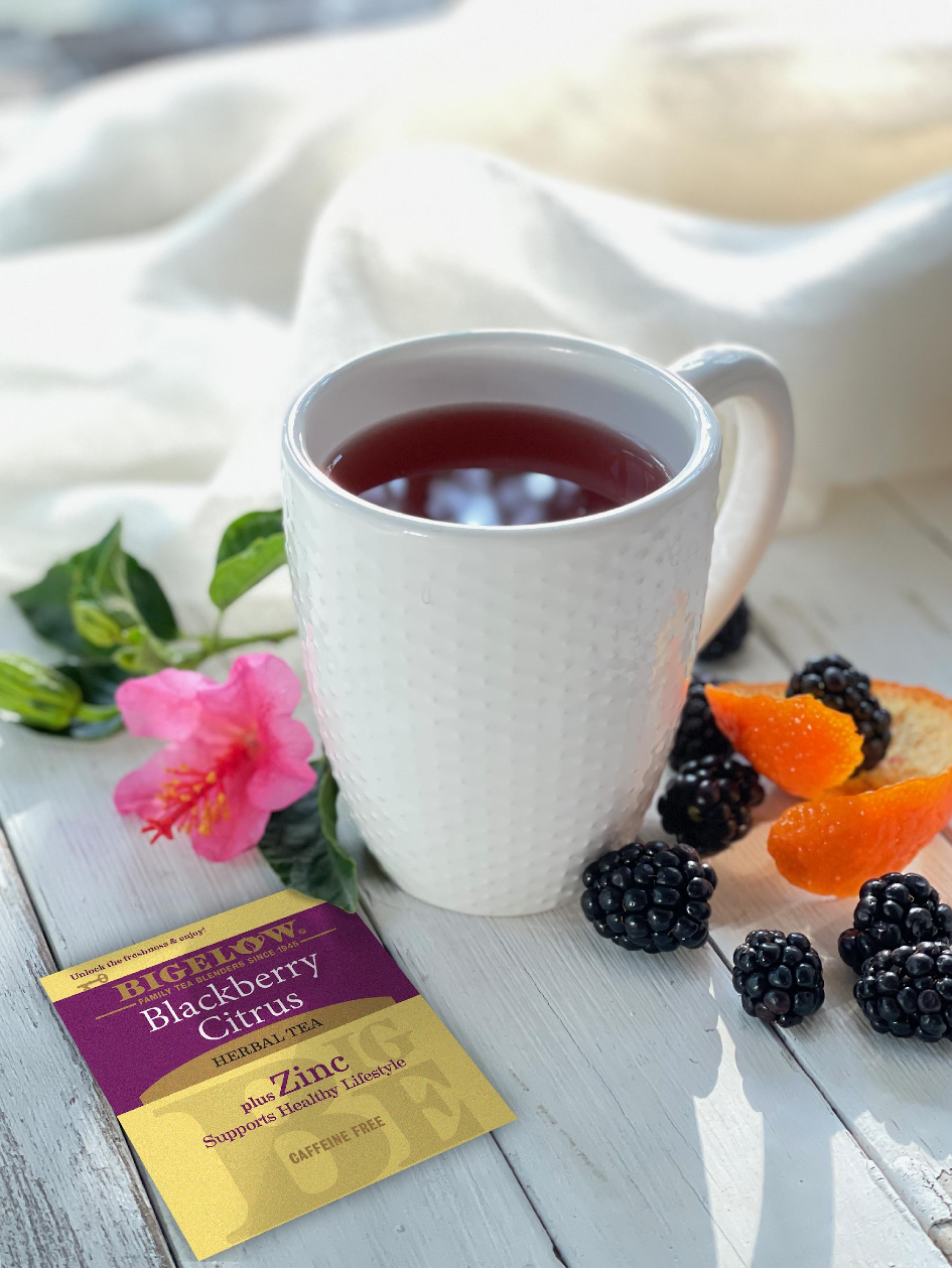 This Is Why You Need To Try Bigelow Blackberry Citrus Herbal Tea Plus Zinc